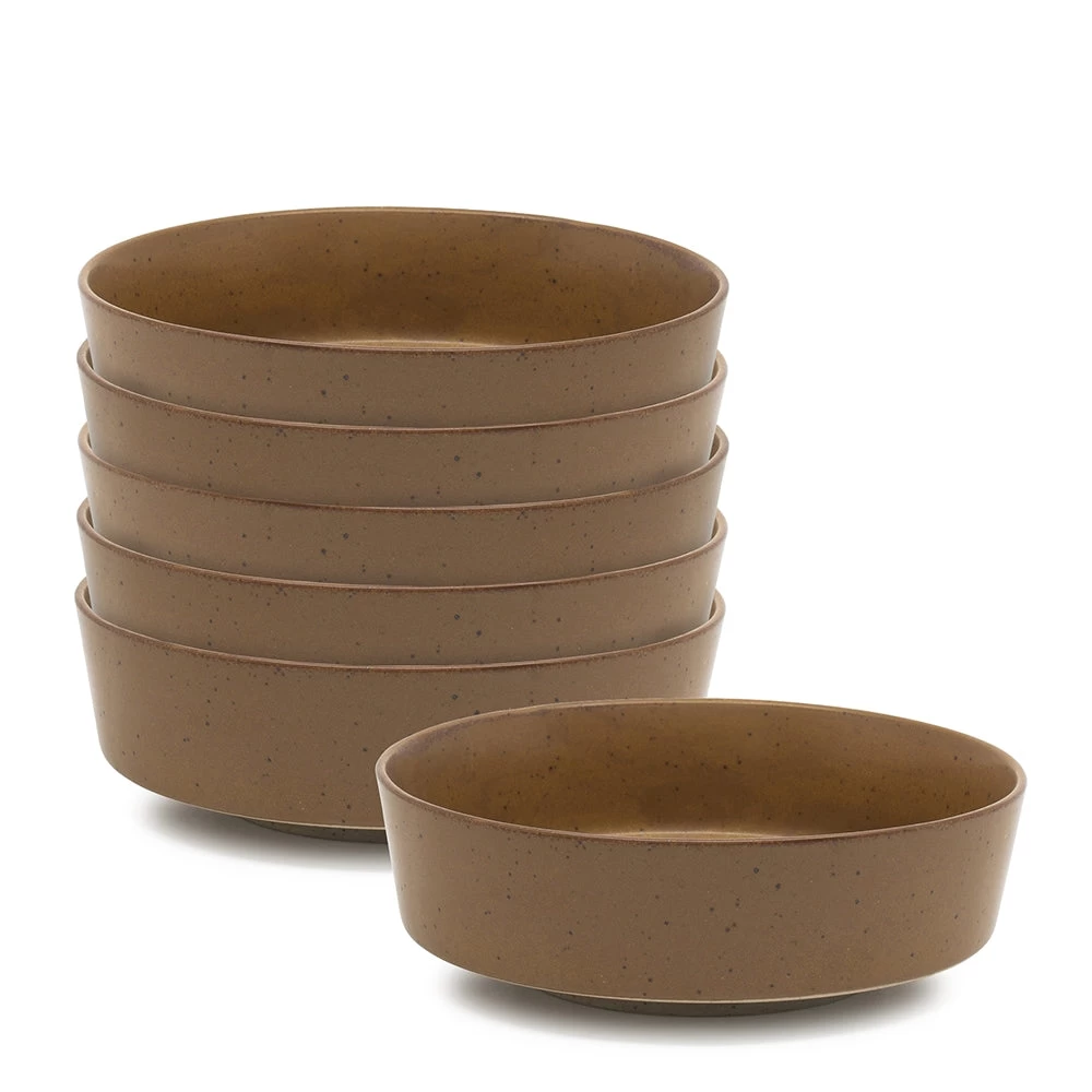 Claro Pasta Bowls 18 X 6cm - Set Of 6 - Rust 1 Claro Pasta Bowls 18 X 6cm - Set Of 6 - Rust