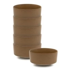 Claro Breakfast Bowls 15 X 7.5cm - Set Of 6 - Rust