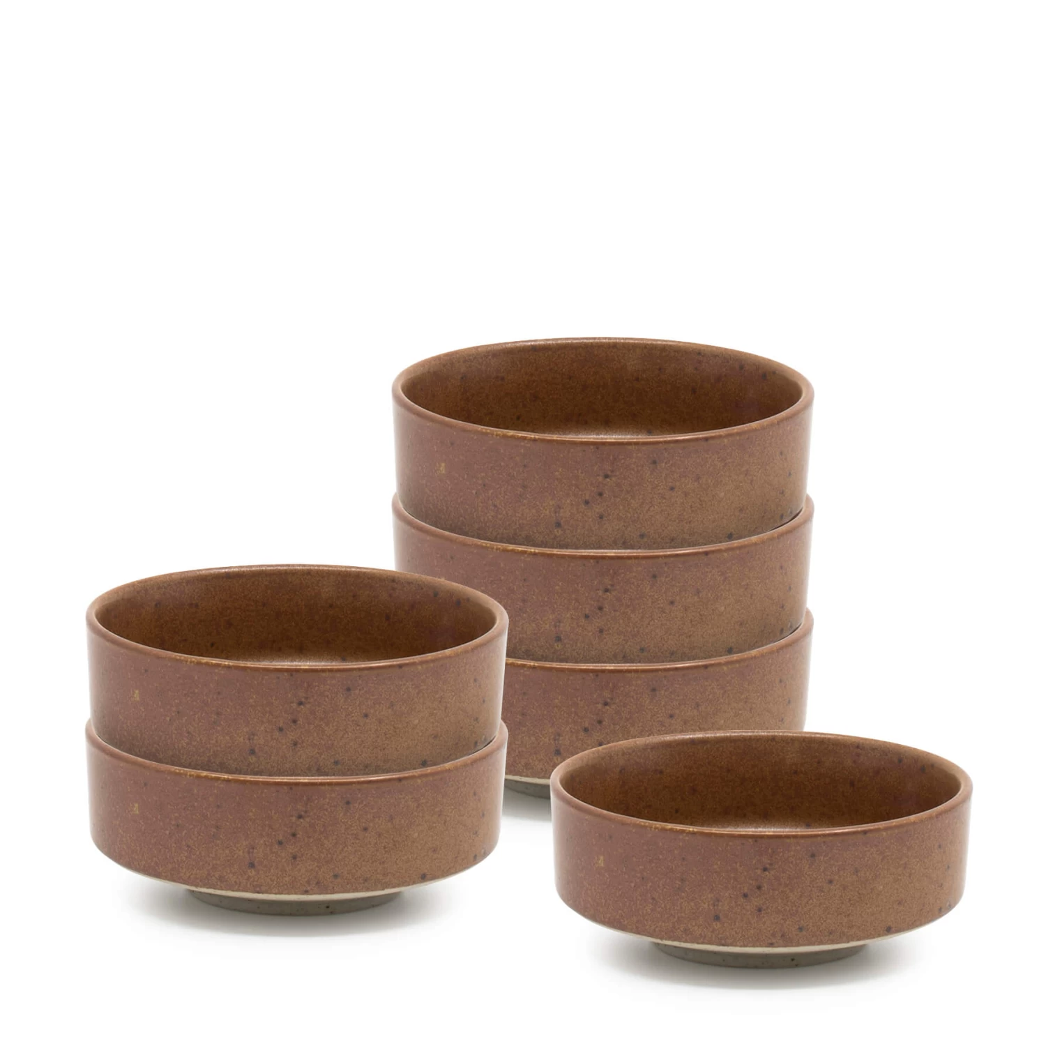 Claro Pinch Bowls 9 X 3.5cm - Set Of 6 - Rust 1 Claro Pinch Bowls 9 X 3.5cm - Set Of 6 - Rust
