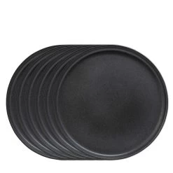Industry Dinner Plates - Set Of 6 - Black