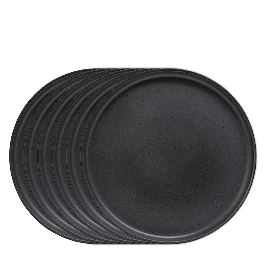 Industry Dinner Plates - Set Of 6 - Black 1 Industry Dinner Plates - Set Of 6 - Black
