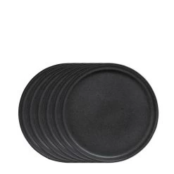 Industry Side Plates - Set Of 6 - Black