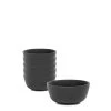 Industry Breakfast Bowls 15 X 7cm - Set Of 6 - Black