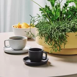 Industry Espresso Cups & Saucers 110mL - Set Of 6 - Black -Kitchen Sale Store images 2F55203K 9