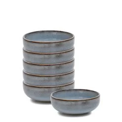 Relic Condiment Dish 8 X 3cm - Set Of 6 - Blue