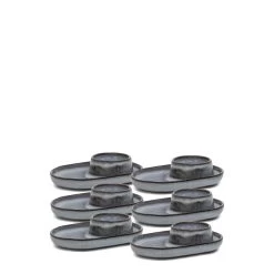 Relic Egg Cup 12 X 8cm - Set Of 6 - Blue