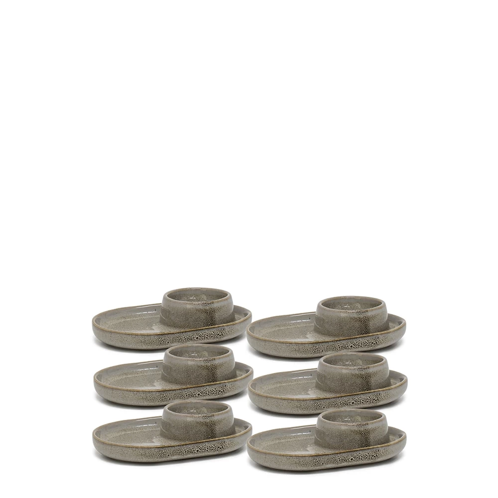 Relic Egg Cup 12 X 8cm - Set Of 6 - Moss 1 Relic Egg Cup 12 X 8cm - Set Of 6 - Moss