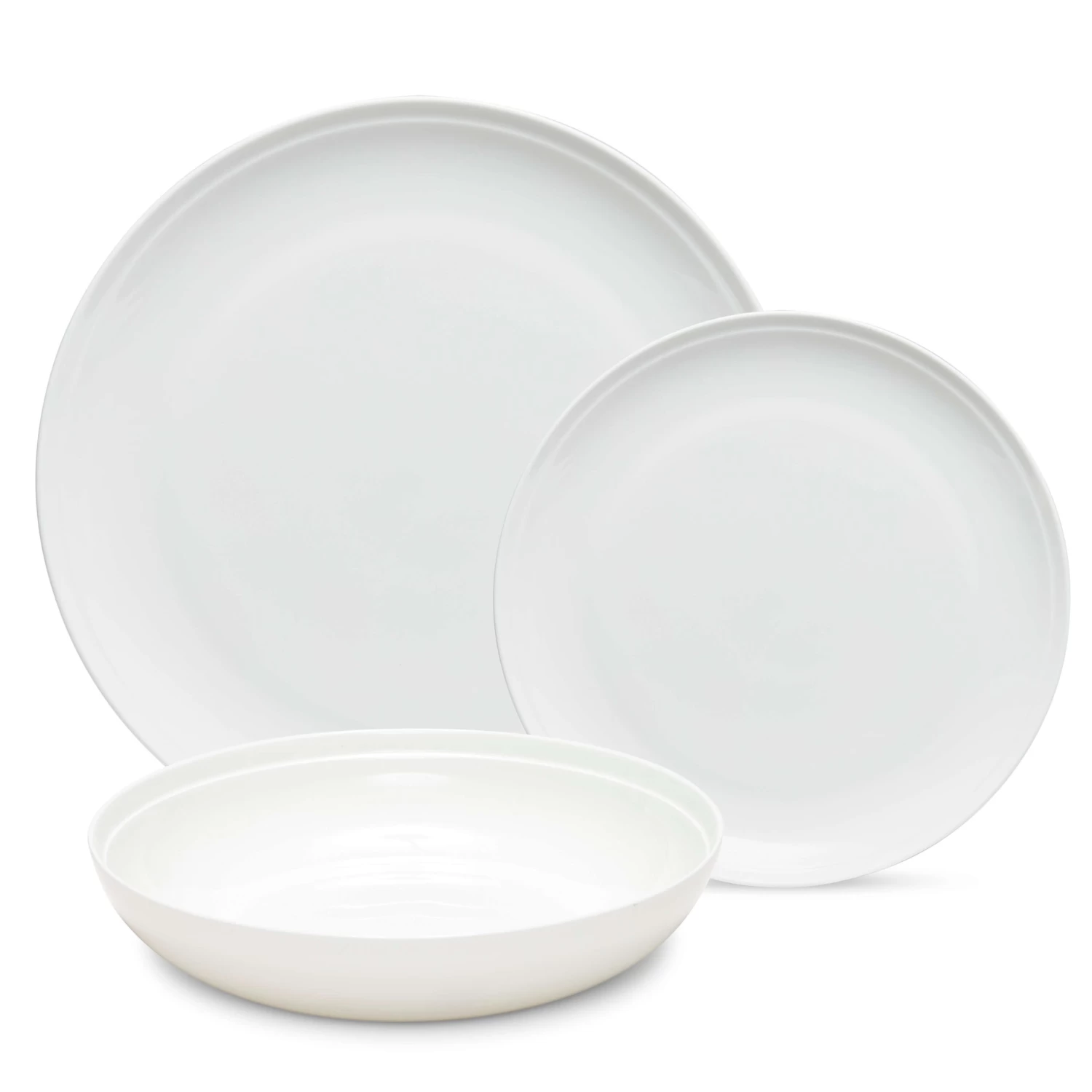Edge 12 Piece Dinner Set - White 1 Edge 12 Piece Dinner Set - White