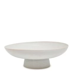 Arcata Pedestal Bowl 30cm - Natural