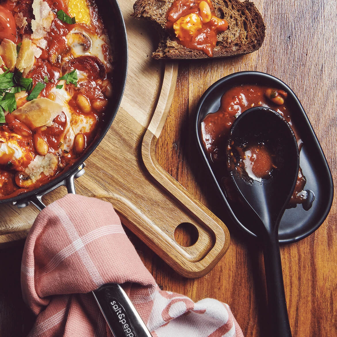 Industry Spoon Rest 15 X 10cm - Black 2 Industry Spoon Rest 15 X 10cm - Black - Image 2