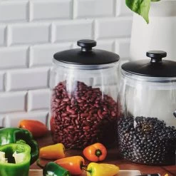 Industry Glass Canisters 14 X 17cm - Set Of 3 -Kitchen Sale Store images 2F55518 9