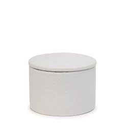 Grind Salt Cellar With Lid 11 X 9cm - White