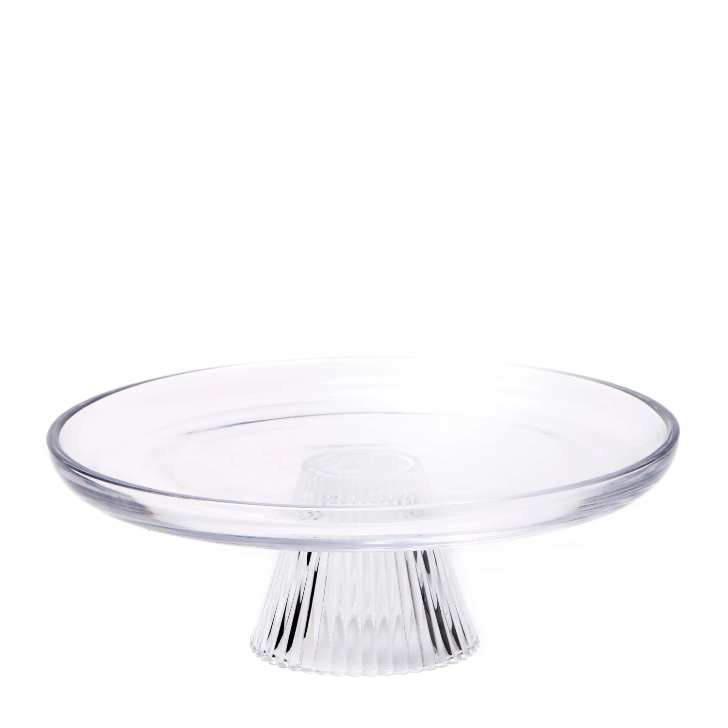Ogin Glass Footed Cake Plate 28cm 2 Ogin Glass Footed Cake Plate 28cm - Image 2