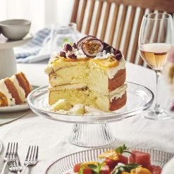 Ogin Glass Footed Cake Plate 28cm 5 Ogin Glass Footed Cake Plate 28cm -Kitchen Sale Store images 2F55596 9