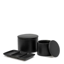 Grind Salt Cellar With Lid 11 X 9cm - Black -Kitchen Sale Store images 2F55803 2