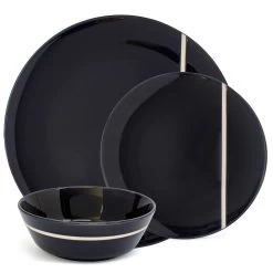 Demi 12 Piece Dinner Set - Ink