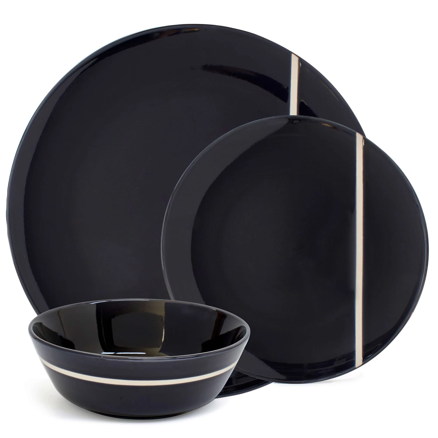 Demi 12 Piece Dinner Set - Ink 1 Demi 12 Piece Dinner Set - Ink