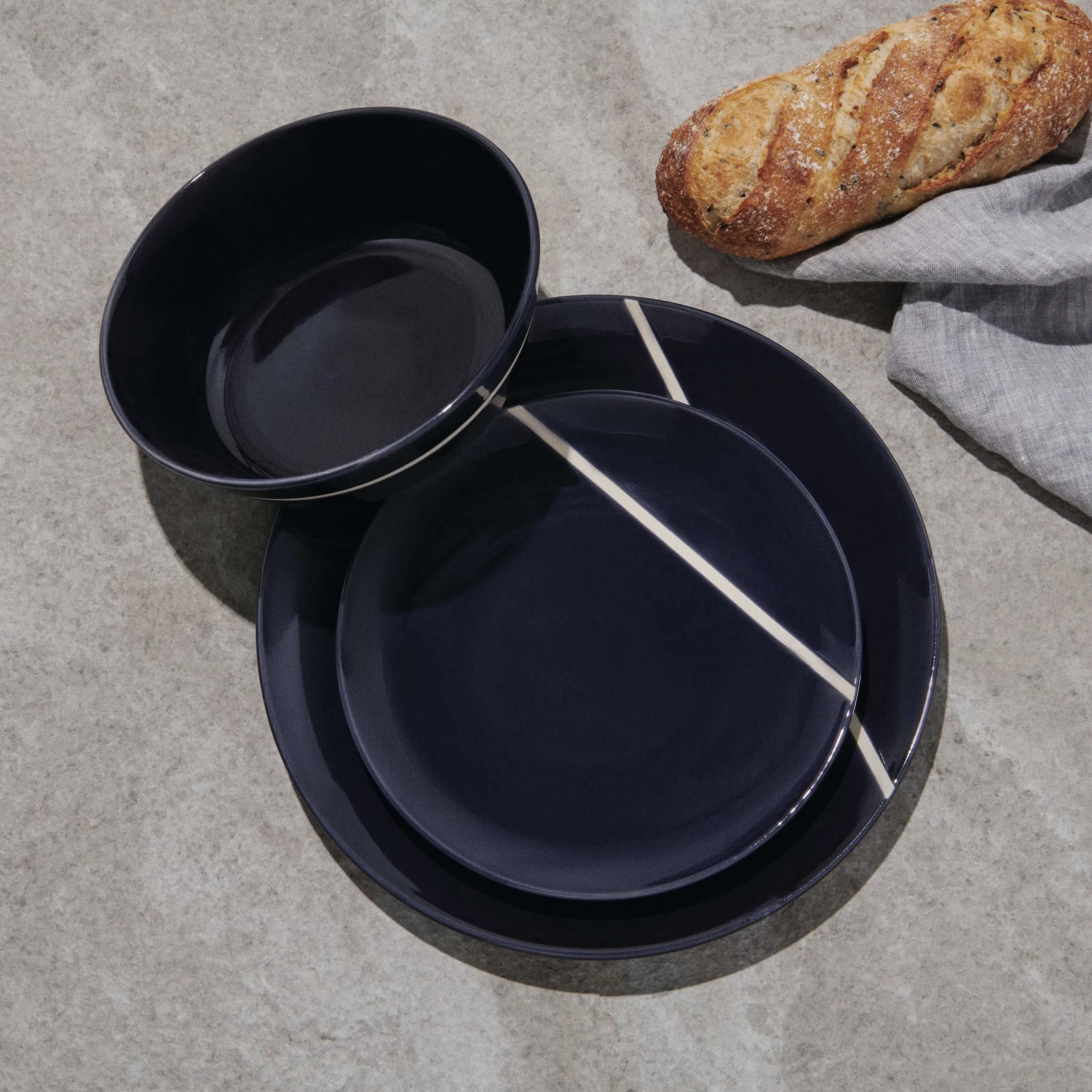 Demi 12 Piece Dinner Set - Ink 9 Demi 12 Piece Dinner Set - Ink - Image 9