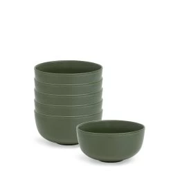 Hue Breakfast Bowls 14 X 7cm - Set Of 6 - Kelp