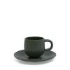 Hue Espresso Cup & Saucer 85mL - Kelp