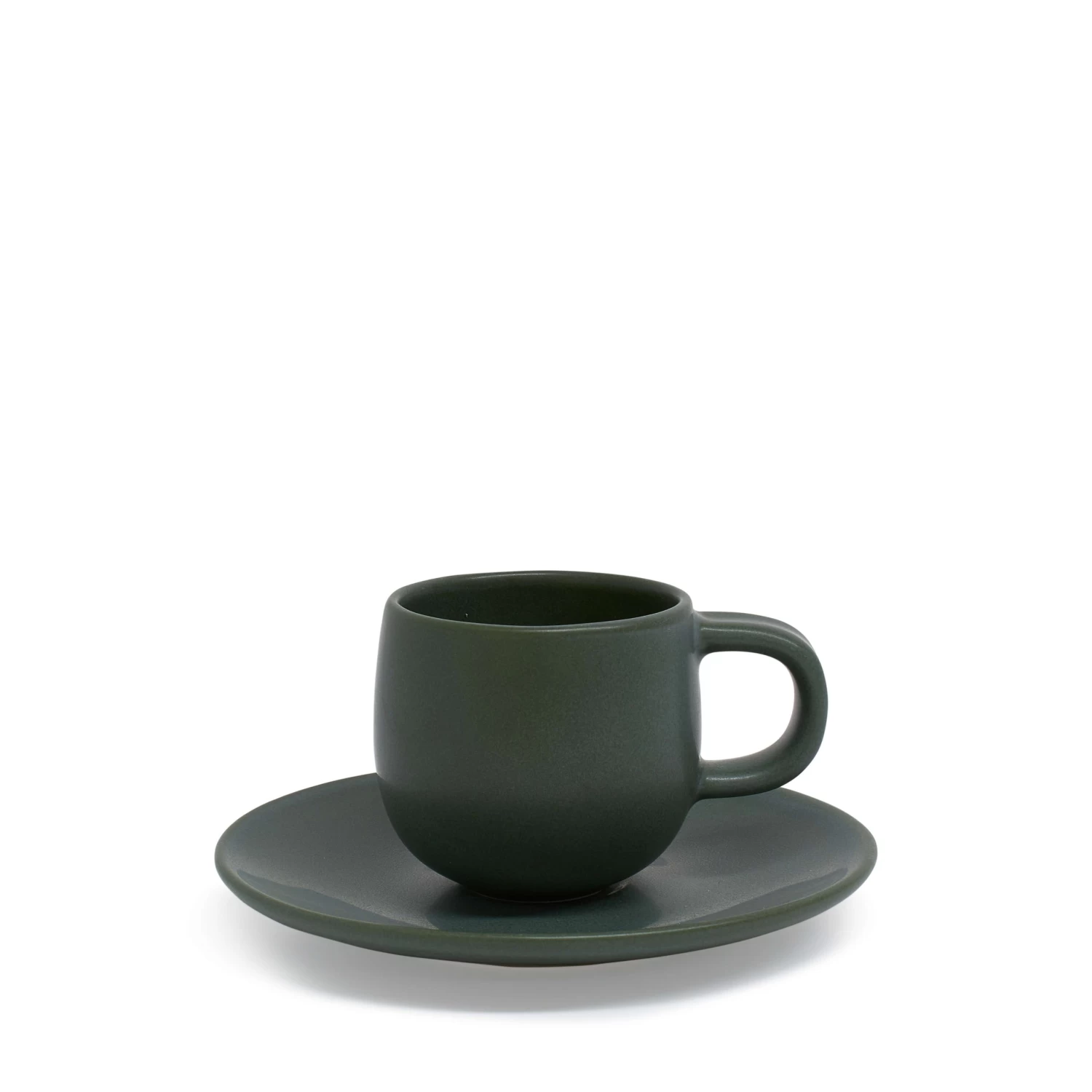 Hue Espresso Cup & Saucer 85mL - Kelp 1 Hue Espresso Cup & Saucer 85mL - Kelp