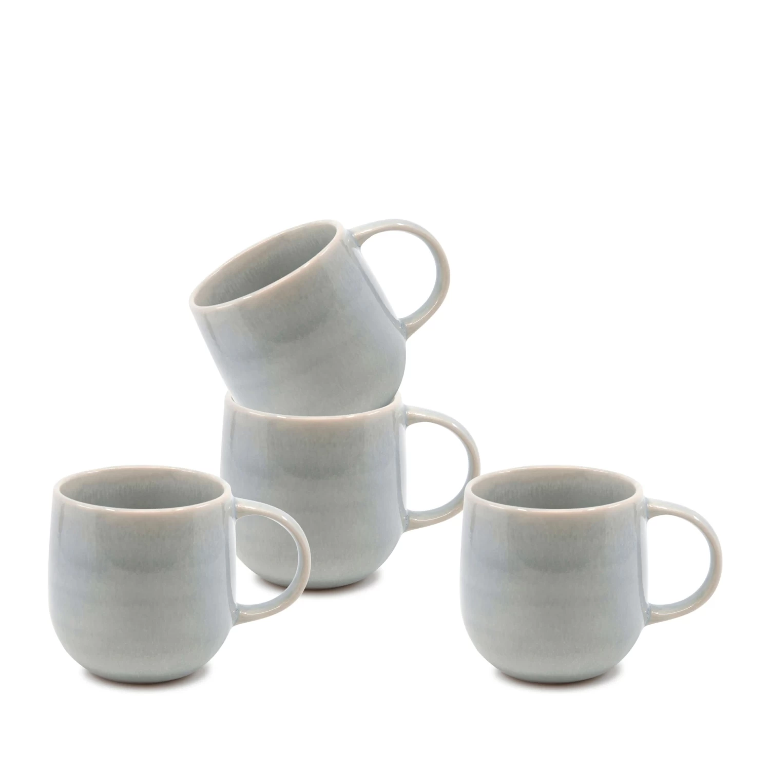Naoko Mugs 380mL - Set Of 4 - Powder Blue 1 Naoko Mugs 380mL - Set Of 4 - Powder Blue