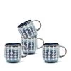 Naoko Mugs 380mL - Set Of 4 - Linear Storm