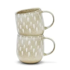 Naoko Mugs 380mL - Set Of 4 - Biscuit -Kitchen Sale Store images 2F56414 3