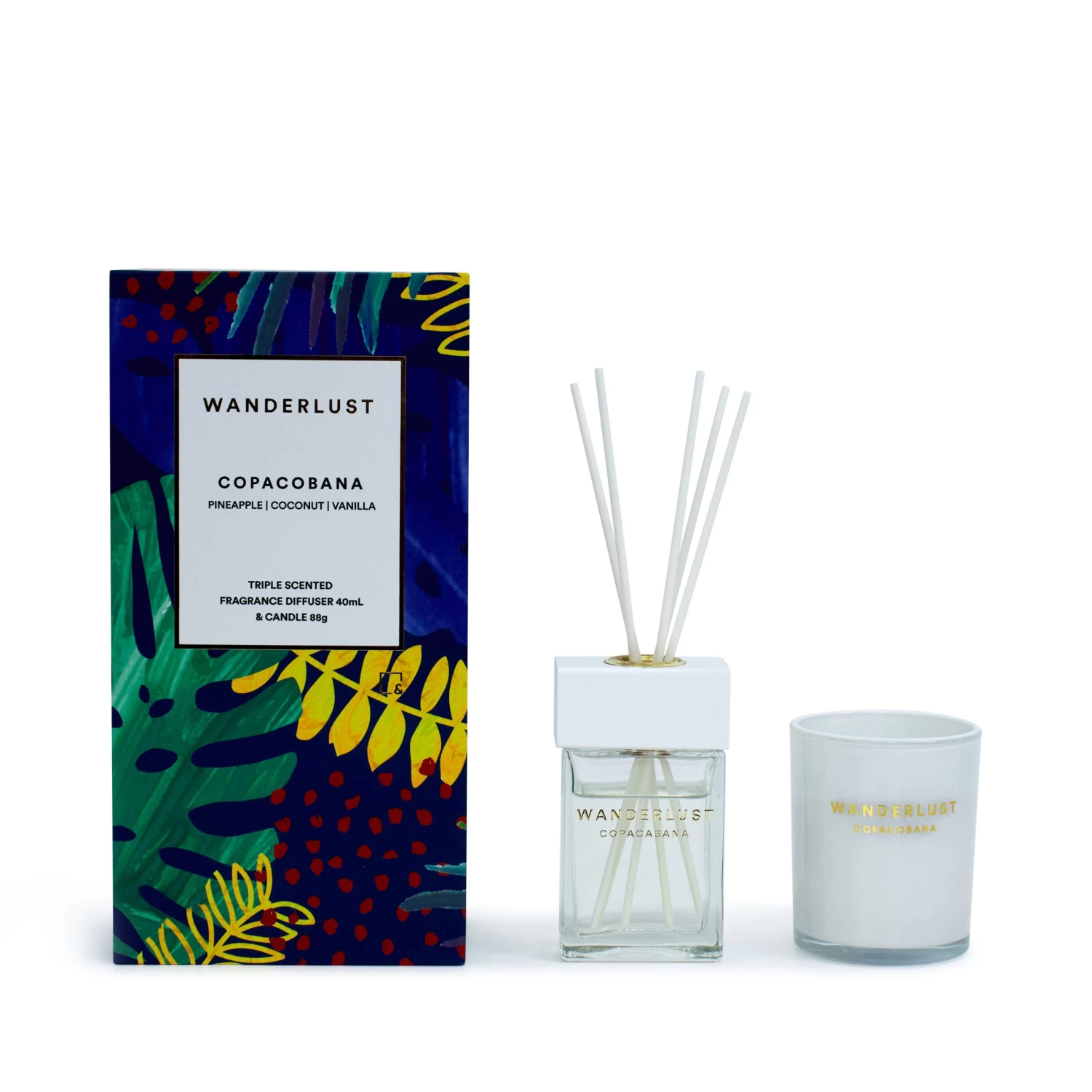 Wanderlust Candle & Diffuser Gift Pack - 2 Piece - Copacabana 2 Wanderlust Candle & Diffuser Gift Pack - 2 Piece - Copacabana - Image 2