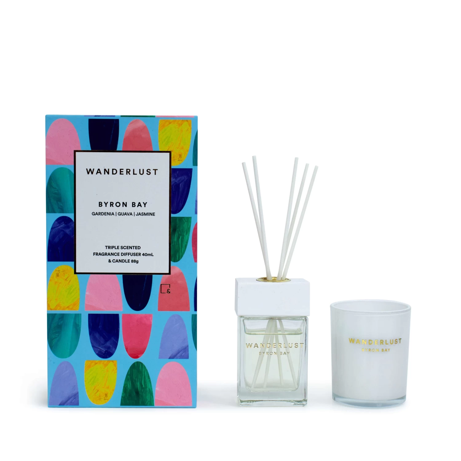 Wanderlust Candle & Diffuser Gift Pack - 2 Piece - Byron Bay 2 Wanderlust Candle & Diffuser Gift Pack - 2 Piece - Byron Bay - Image 2