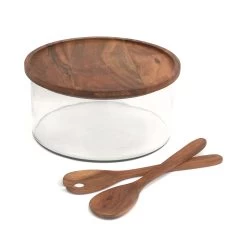 Gibson Serving Bowl With Lid & Server - 4 Piece Set