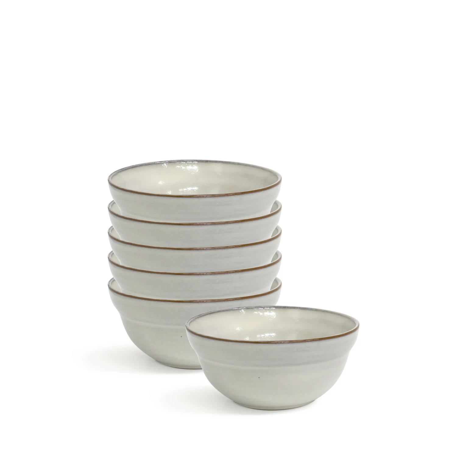Clover Breakfast Bowls 15 X 7cm - Set Of 6 - Natural 1 Clover Breakfast Bowls 15 X 7cm - Set Of 6 - Natural