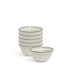 Clover Rice Bowls 12 X 6cm - Set Of 6 - Natursl
