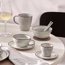 Clover Espresso Cup & Saucer 110mL - Natural -Kitchen Sale Store images 2F56926 9