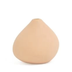 Alma Vase 17.5 X 16cm - Truffle