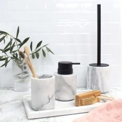 Apollo Toilet Brush Holder 9.5 X 36cm - White Marble 9 Apollo Toilet Brush Holder 9.5 X 36cm - White Marble -Kitchen Sale Store images 2F57081 9