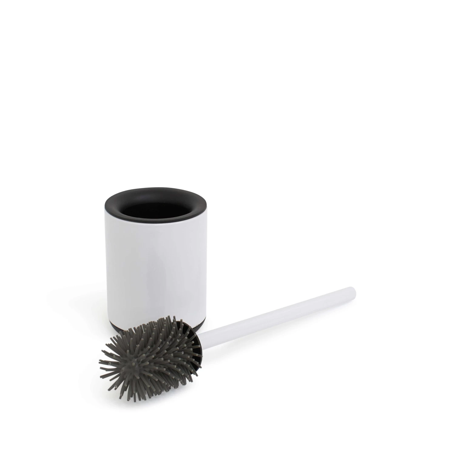 Logan Bin & Toilet Brush - Set Of 2 - White 4 Logan Bin & Toilet Brush - Set Of 2 - White - Image 4