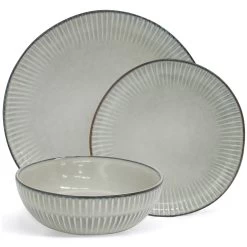 Bonnie 12 Piece Dinner Set - Blue