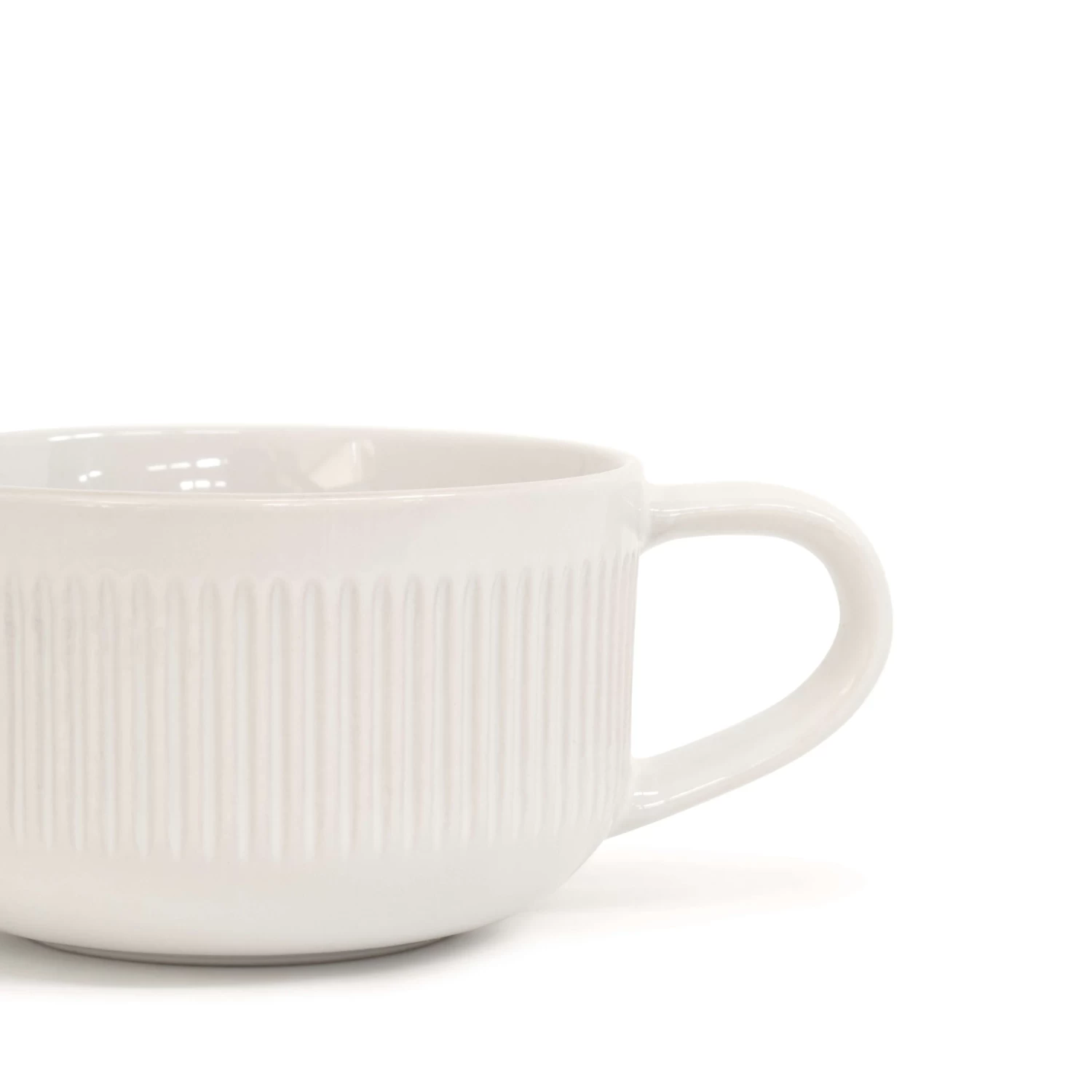 Brae Tea Cups & Saucers 290mL - Set Of 4 - White 5 Brae Tea Cups & Saucers 290mL - Set Of 4 - White - Image 5