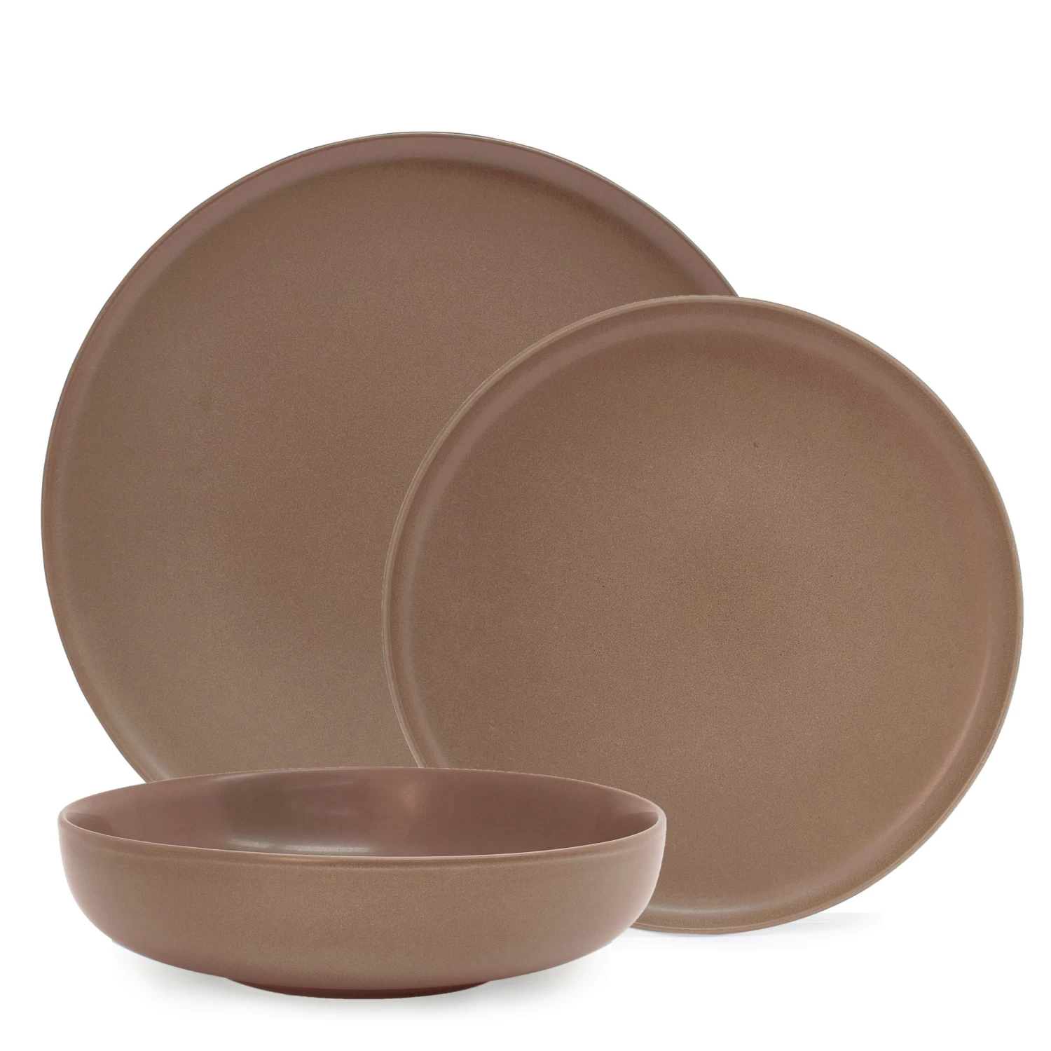 Hue 12 Piece Dinner Set - Truffle 1 Hue 12 Piece Dinner Set - Truffle