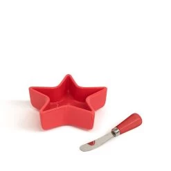 Kringle Star Bowl & Spreader - Set Of 2 - Red -Kitchen Sale Store images 2F57375 3