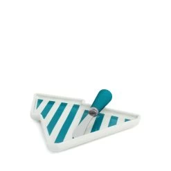 Kitchen Sale Store 29 Kringle Tree Plate & Spreader - Set Of 2 - Green Stripe