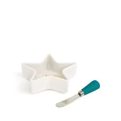 Kringle Star Bowl & Spreader - Set Of 2 - Stone -Kitchen Sale Store images 2F57385 3