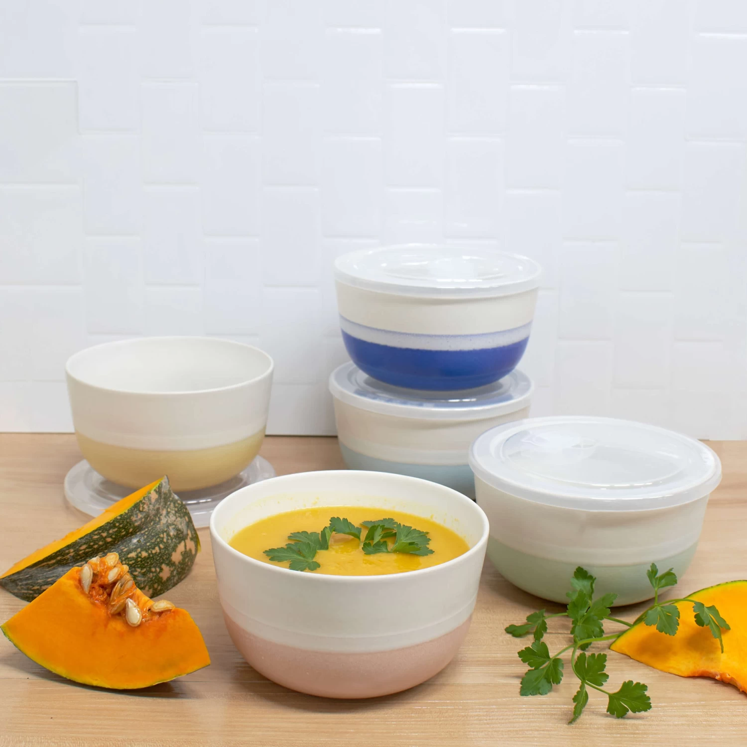 Kara Lunch2Go Bowl With Lid 15 X 8.5cm - Blue 4 Kara Lunch2Go Bowl With Lid 15 X 8.5cm - Blue - Image 4