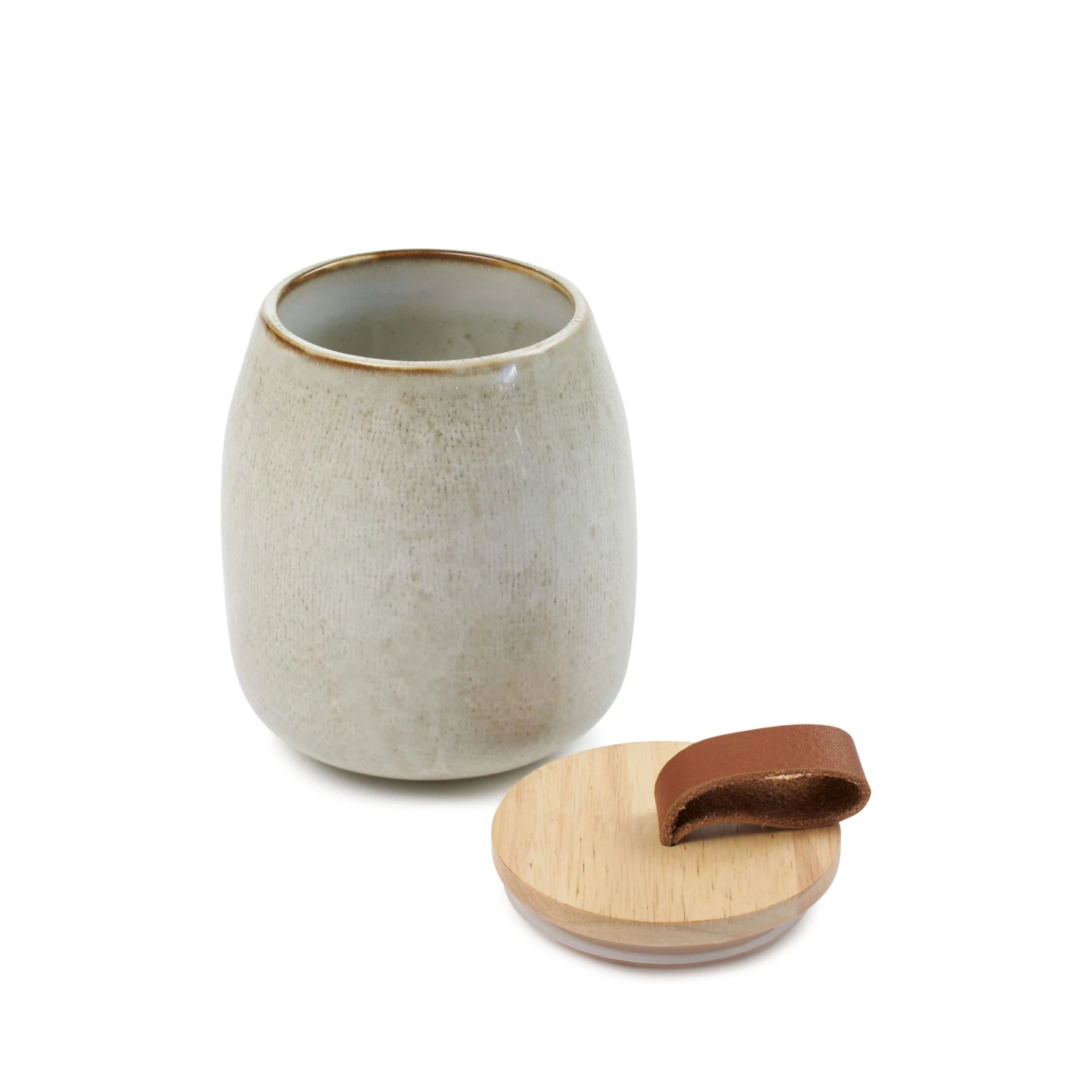 Albany Canister 10.5 X 13cm - Bark 2 Albany Canister 10.5 X 13cm - Bark - Image 2