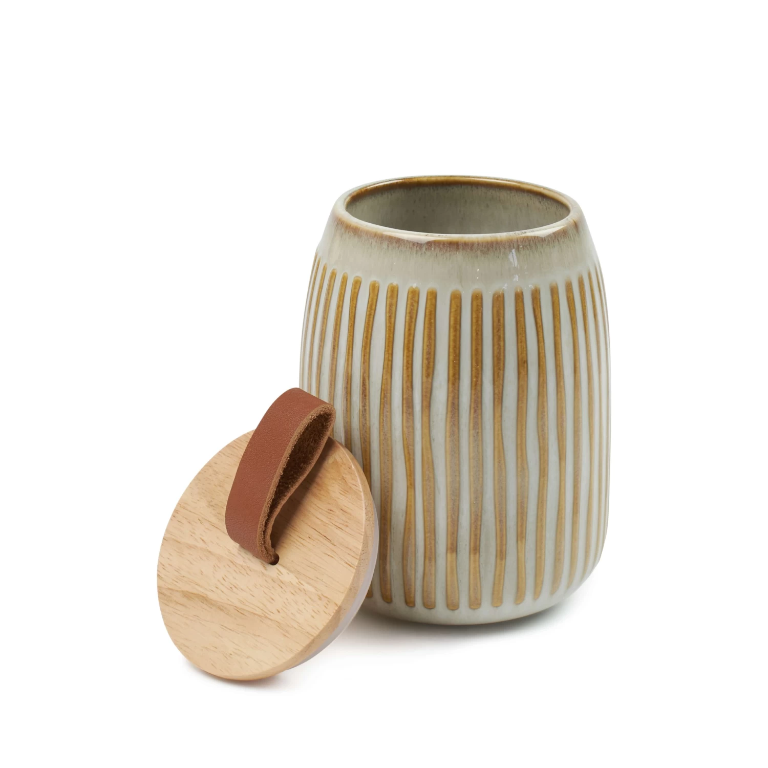 Albany Canister 10.5 X 14.5cm - Bark 2 Albany Canister 10.5 X 14.5cm - Bark - Image 2