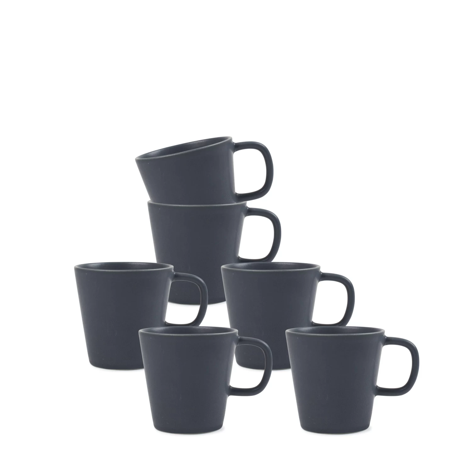 Frame Mugs 380mL - Set Of 6 - Ink 1 Frame Mugs 380mL - Set Of 6 - Ink