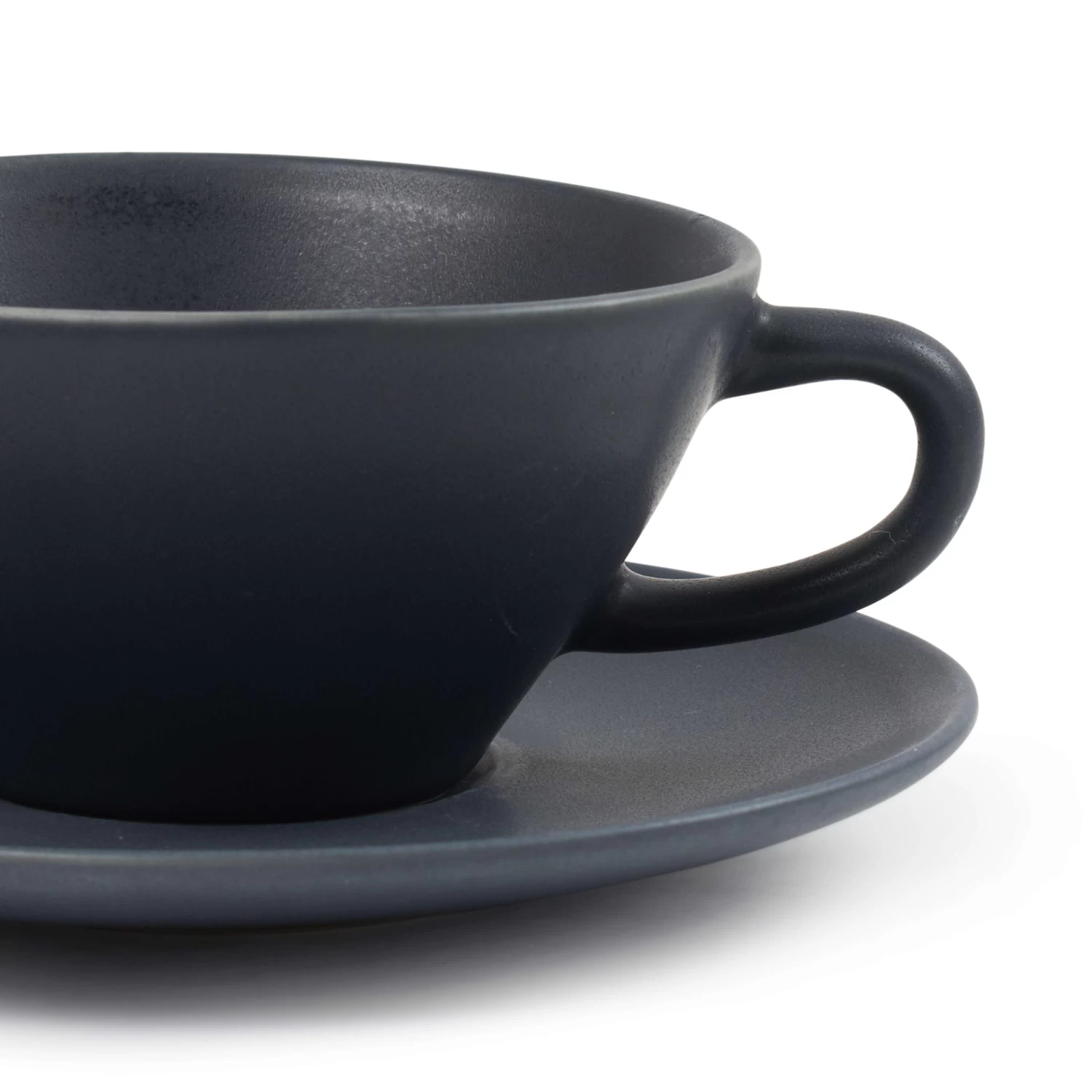 Frame Tea Cup & Saucer 220mL - Ink 3 Frame Tea Cup & Saucer 220mL - Ink - Image 3