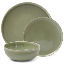 Maldo 12 Piece Dinner Set - Green
