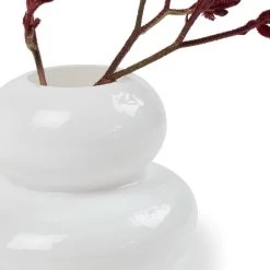 Maya Vase 15.5 X 12.5cm - White 5 Maya Vase 15.5 X 12.5cm - White -Kitchen Sale Store images 2F57803 3